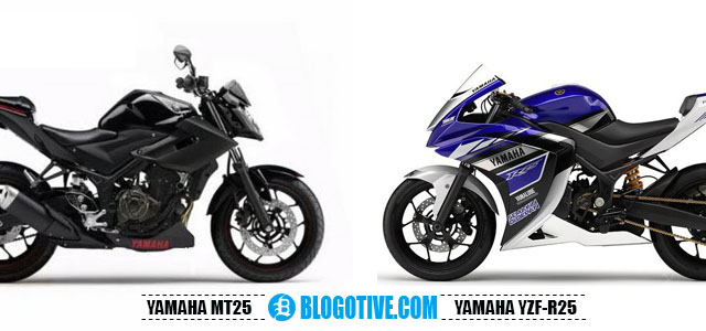 Adu Yamaha MT-25 vs Yamaha R25