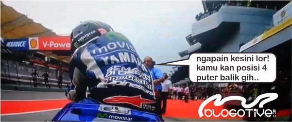 Meme MotoGP, Lorenzo mengira posisi 3