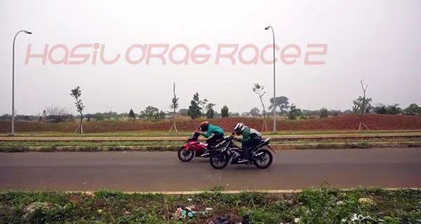 Hasil 2 Hasil Drag Honda Sonic 150R vs Jupiter MX King 2