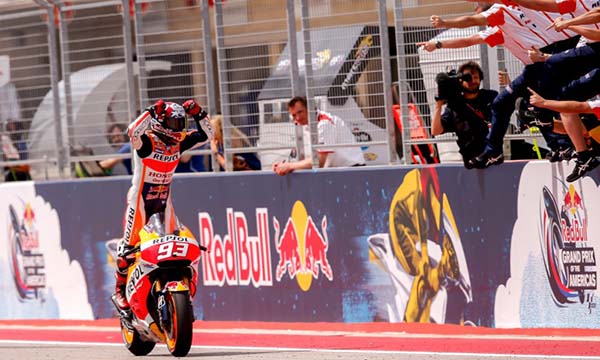 Marc Marquez menangkan MotoGP Amerika 2015