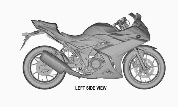 Gambar paten disinyalir milik Suzuki GSX-R250