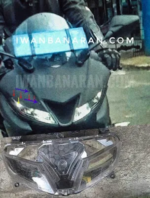 Headlamp Yamaha R15 2017 masih di tutupi Headlamp Yamaha R15 2017 masih di tutupi