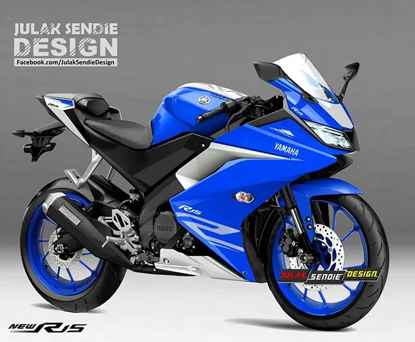Render New Yamaha R15 2017 Racing Blue Render New Yamaha R15 2017 Racing Blue