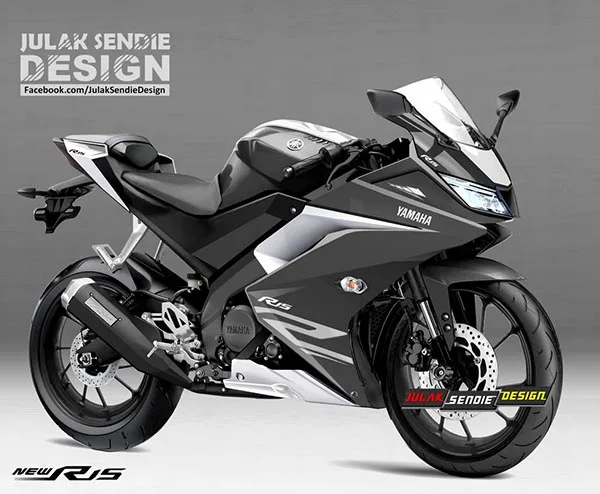 Render New Yamaha R15 2017 Silver-white Render New Yamaha R15 2017 Silver-white