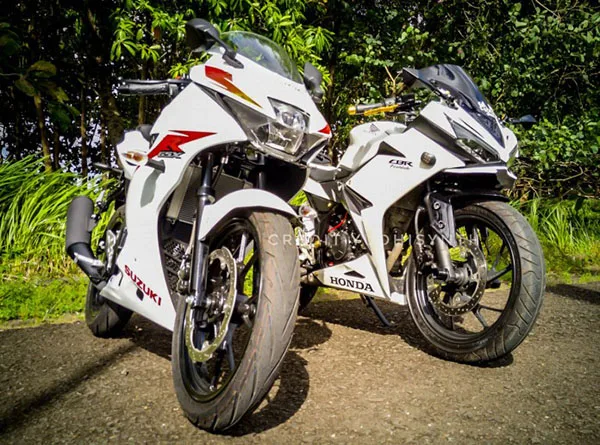 Suzuki GSX-R150 bersanding dengan Honda CBR150R Suzuki GSX-R150 bersanding dengan Honda CBR150R