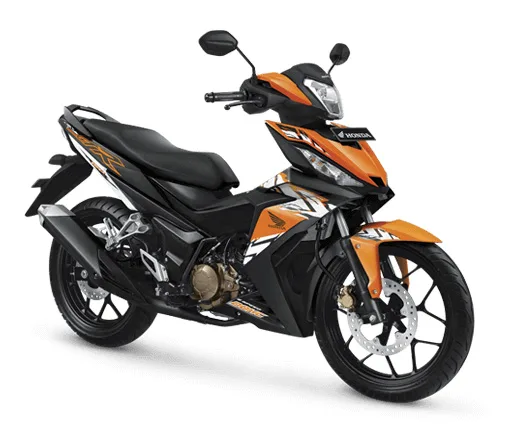 Pilihan Warna Honda Supra GTR 150 Sporty warna Nictic Orange