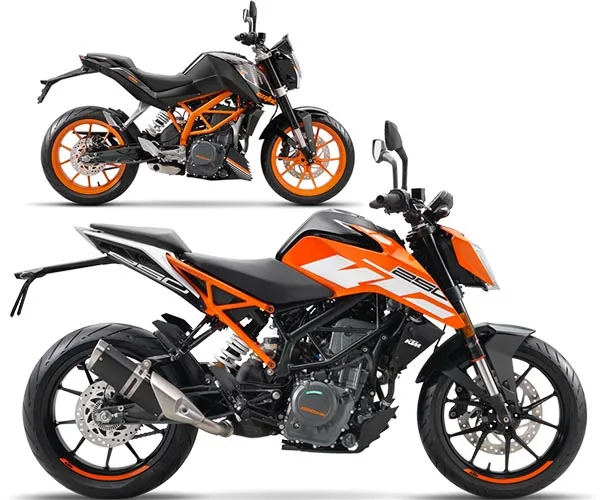 KTM Duke 250 2016 dan Duke 2017