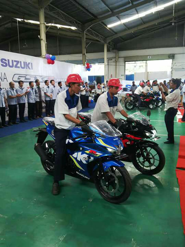 GSX-R150 di pabrik Suzuki
