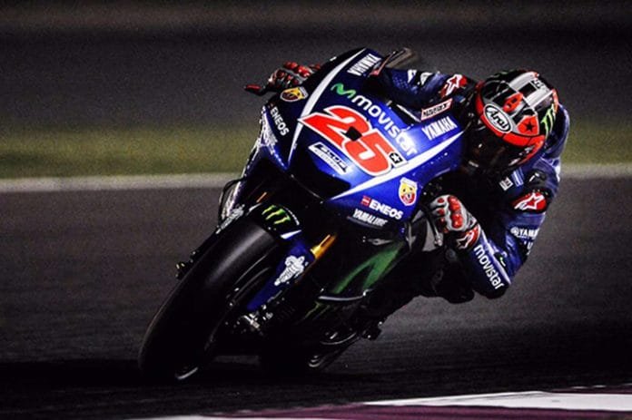 Maverick Vinales di Tes Day 3 Qatar