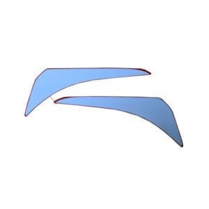 Aksesoris Sticker Front Fender All New Scoopy Sporty Red Harga Rp 37 ribu