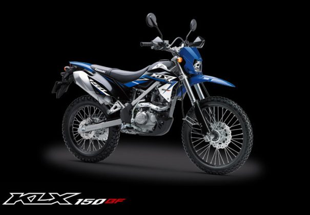 Kawasaki KLX 150BF Special Edition warna Biru