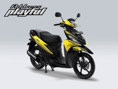 Pilihan Warna Suzuki Address Playful warna Aura Yellow