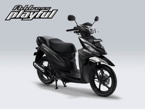 Pilihan Warna Suzuki Address Playful warna Dark Grey