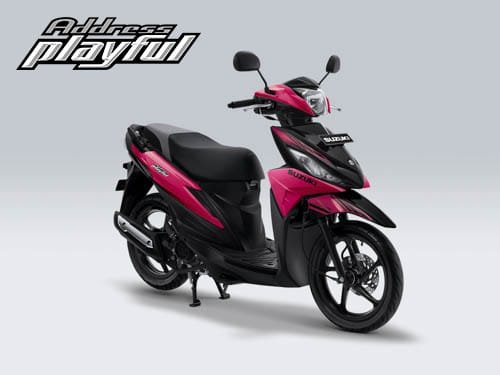 Pilihan Warna Suzuki Address Playful warna Hyper Pink