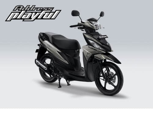 Pilihan Warna Suzuki Address Playful warna Ice Silver