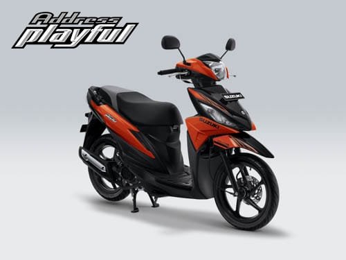 Pilihan Warna Suzuki Address Playful warna Luminous Orange