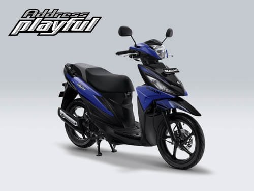 Pilihan Warna Suzuki Address Playful warna Macho Bright Blue