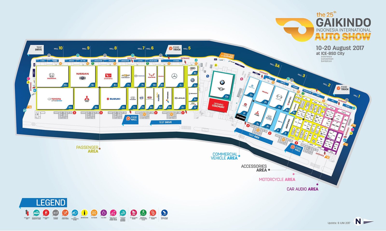 Denah Lokasi GIIAS 2017