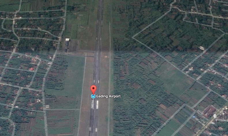 Bandara Gading dari Google Maps Satelite View