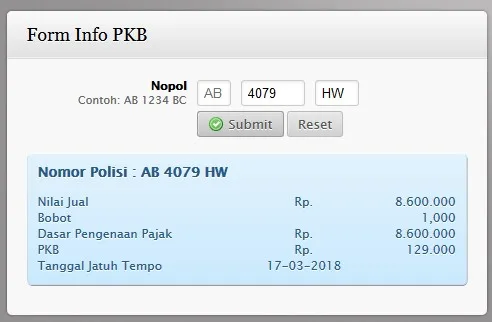 Cek NJKB untuk Menghitung Pajak Motor