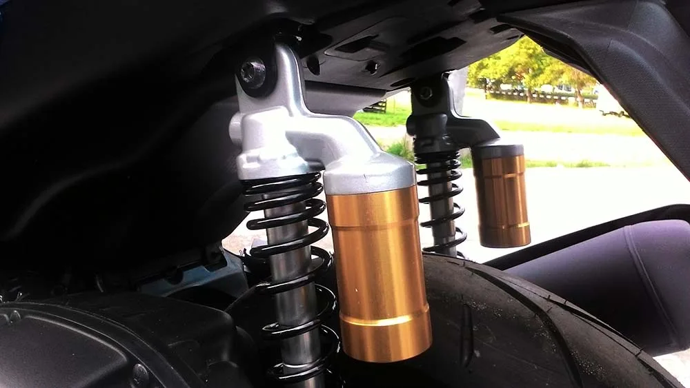 Shock Tabung warna Emas Aerox 155