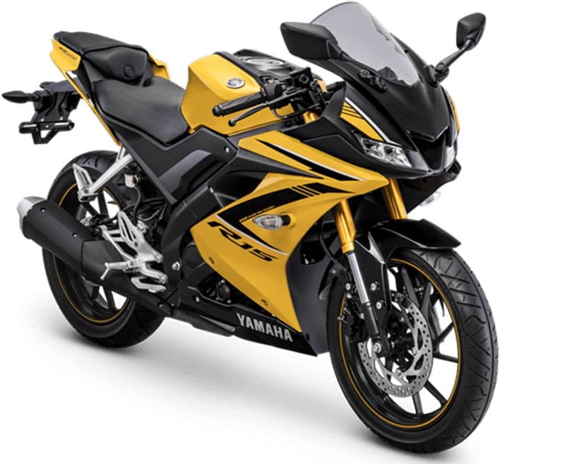 Yamaha R15 v3 pakai Shock USD Warna Yamaha R15 2018 Racing Yellow