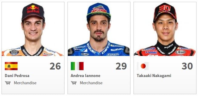 Pedrosa, Iannone dan Nakagami Nama Pembalap MotoGP 2018 Pedrosa, Iannone, Nakagami