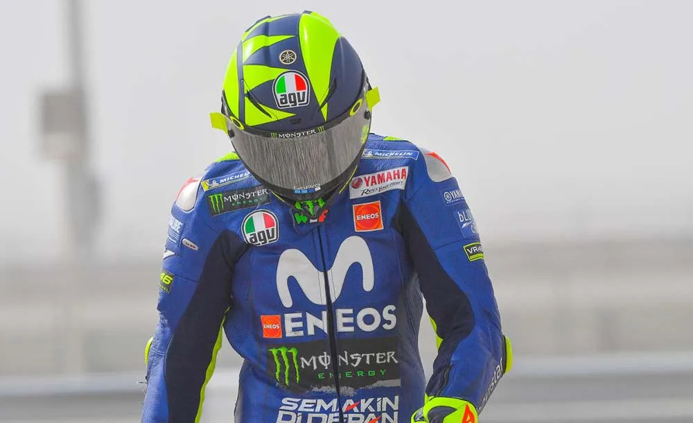 Rossi terjatuh di FP3 MotoGP Qatar 2018