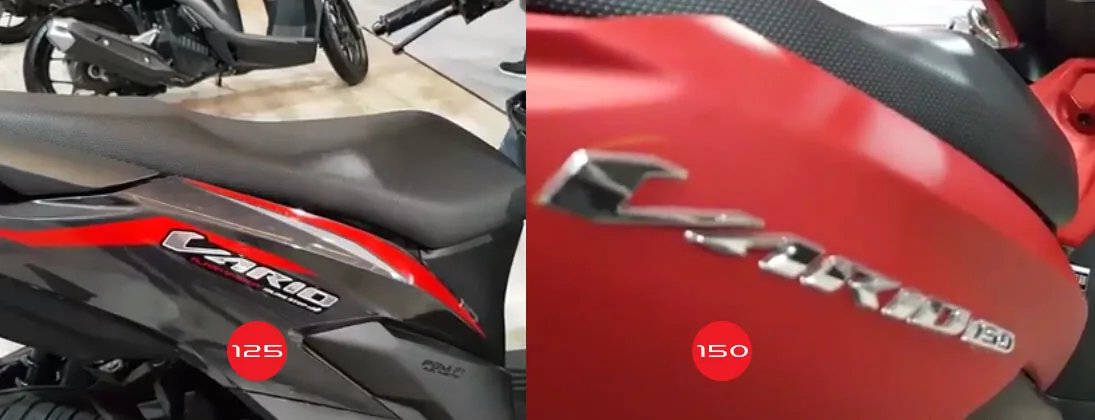 Perbedaan Vario 125 dan Vario 150 dari Striping Perbedaan Vario 125 dan Vario 150 dari Striping