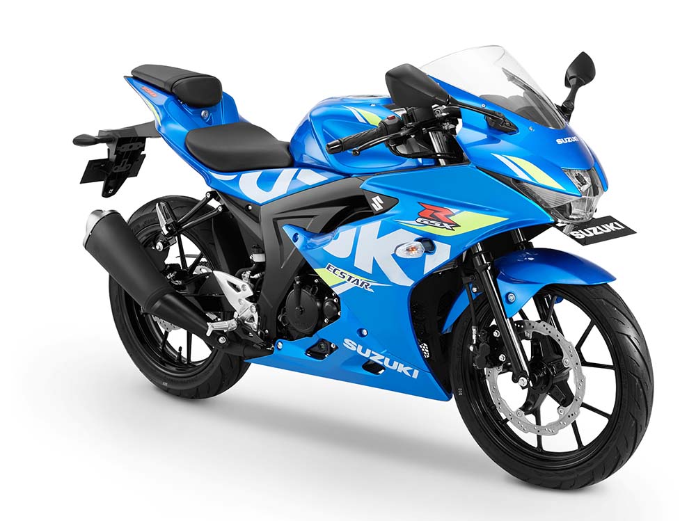 Warna GSX-R150 Keyless - Biru Muda MotoGP