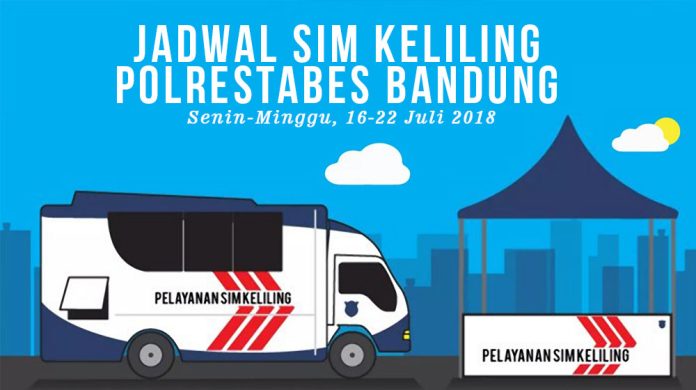 Jadwal SIM Keliling Bandung 16-22 Juli 2018