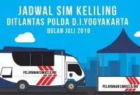 Jadwal SIM Keliling Yogyakarta bulan Juli 2018 Jadwal SIM Keliling Yogyakarta bulan Juli 2018