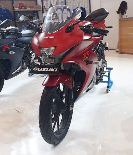 Suzuki GSX-R150 merah doff di GIIAS 2018