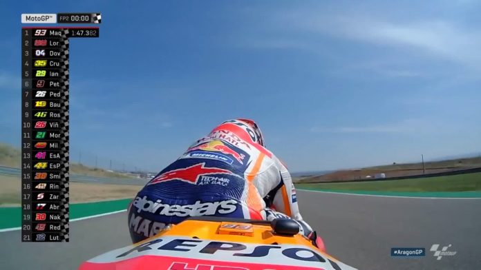 FP2 MotoGP Aragon 2018 Marquez tercepat