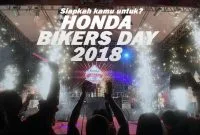 Honda Bikers Day 2018, Siap?