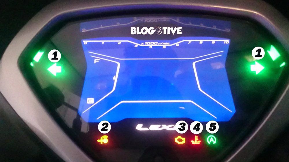 Lampu Indikator Speedometer Yamaha Lexi 125