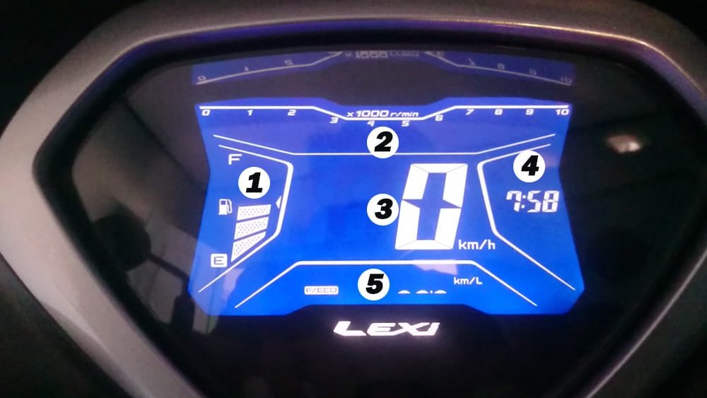 Panel Instrumen Speedometer Yamaha Lexi 125 Panel Instrumen Speedometer Yamaha Lexi 125