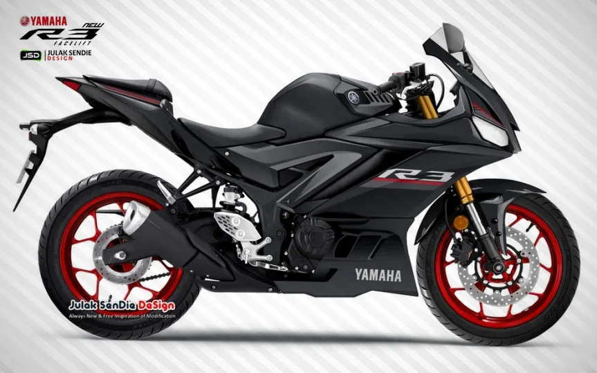 Design Yamaha R25 2019 Hitam