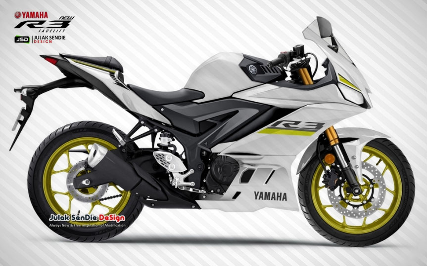 Design Yamaha R25 2019 Putih