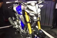 Yamaha MT-15 biru suspensi USD Emas