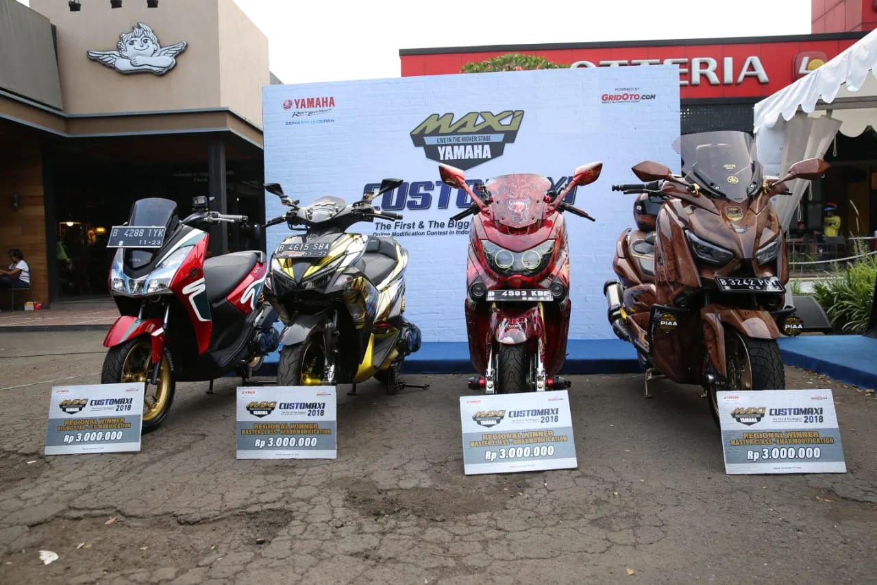 Motor para pemenang kategori Master Class semifinal CustoMAXI Bekasi Motor para pemenang kategori Master Class semifinal CustoMAXI Bekasi