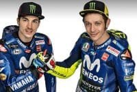 Pembalap Tim Yamaha MotoGP Vinales dan Rossi