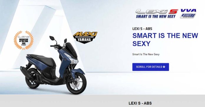 Yamaha Lexi S ABS muncul di website