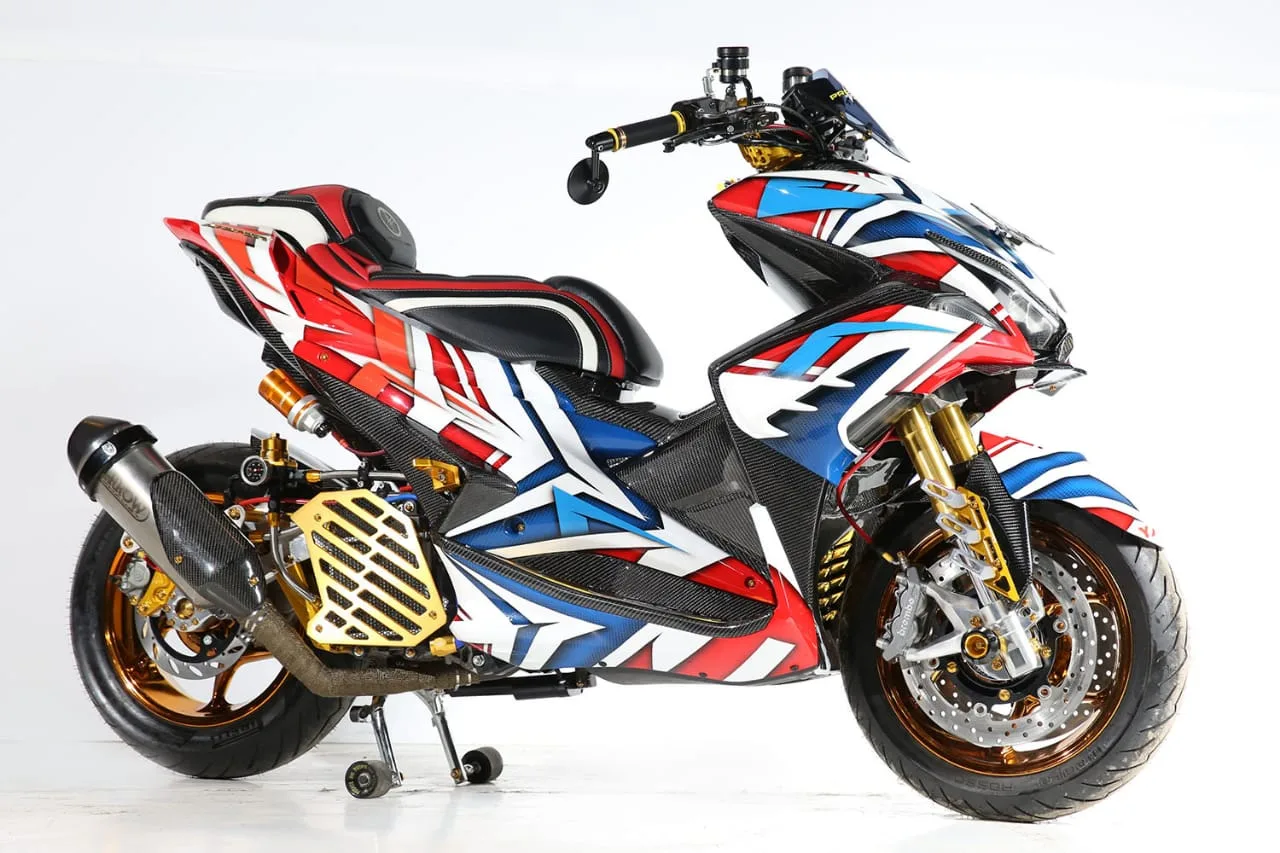 Pemenang Kategori Master Class Modifikasi Aerox 155 CustoMAXI Bali