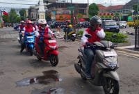 Riding pakai Yamaha FreeGo dalam acara Sunmori bersama Motovlogger Jogja