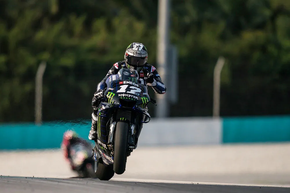 Maverick Vinales di Tes Sepang