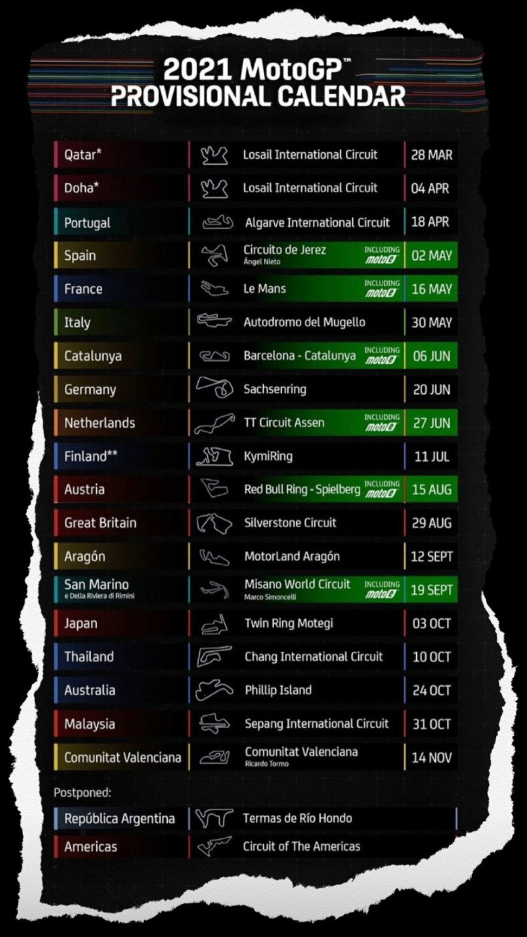 Jadwal motogp 2021 hari ini