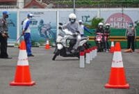 Latihan Praktek Ujian SIM C Astra Motor Yogyakarta