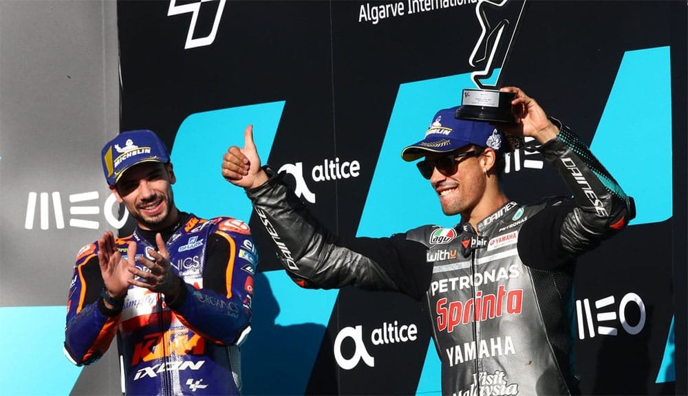 Francesco Morbidelli Podium di MotoGP Portugal tahun lalu