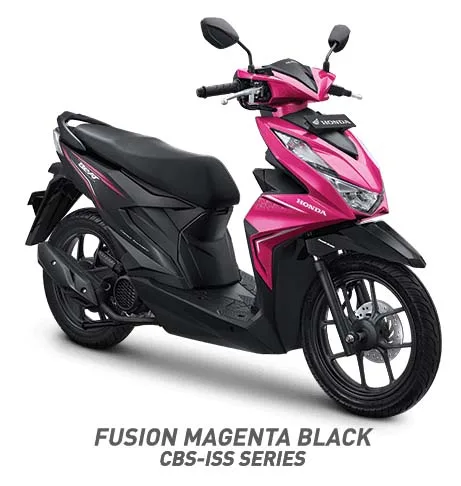 Warna Honda BeAT Fusion Magenta Black CBS-ISS